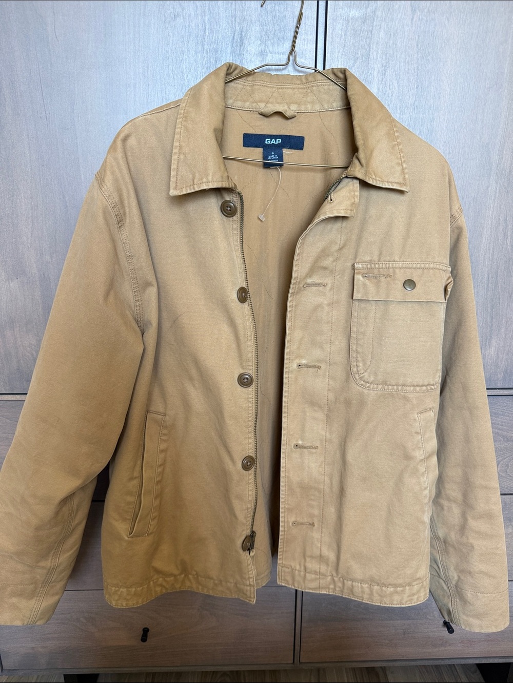 90’s GAP Men's Khaki Work-Style Canvas Jacket